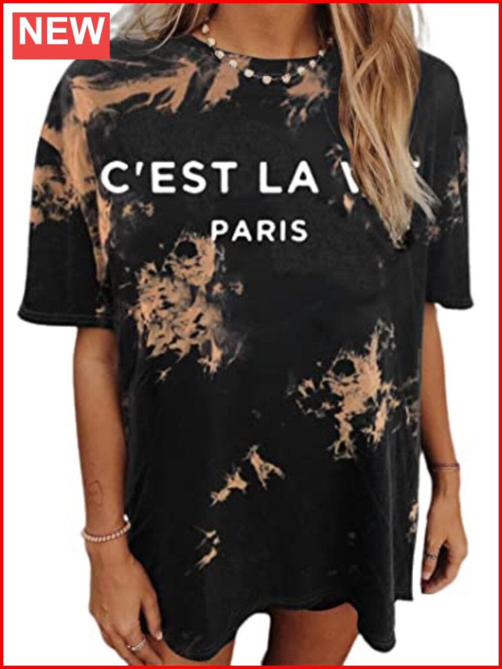 Oversized Vintage Graphic Tee Soft Cotton Blend Loose Fit Short Sleeve Crew